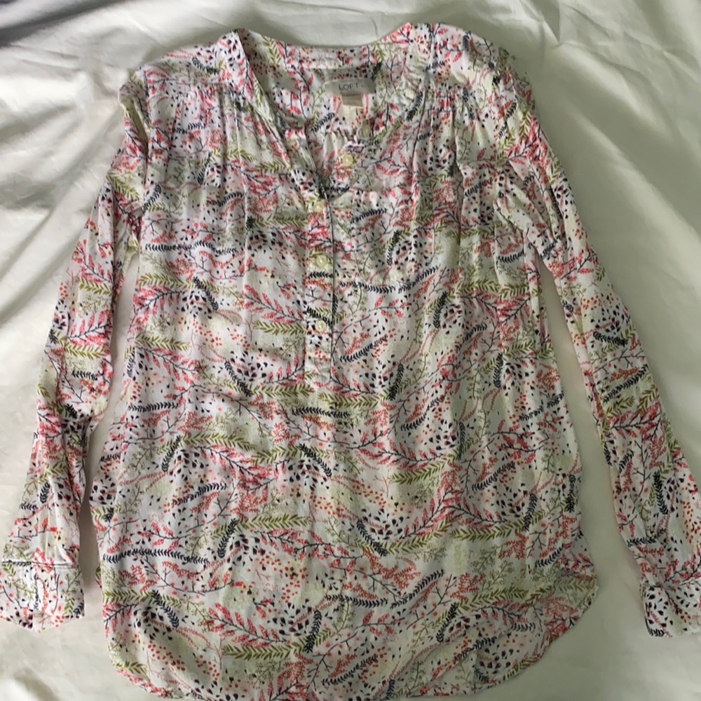 LOFT Printed Blouse